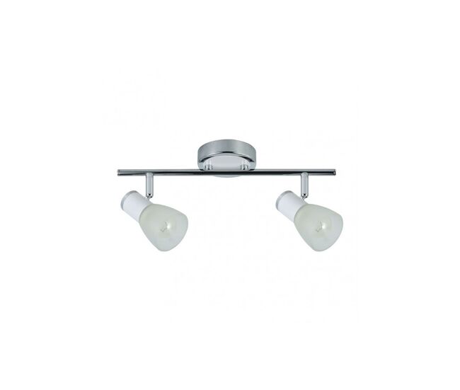 Regleta 2 luces metal color blanco serie cholo 36.5cm
