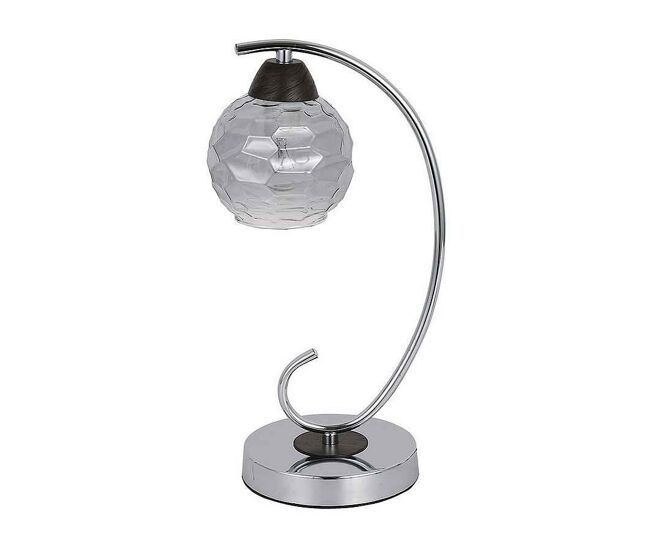 Lampara sobremesa metal color cromo serie etna 14cm