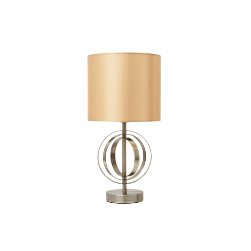 candeeiro de mesa em metal dourado série alfena 23cm