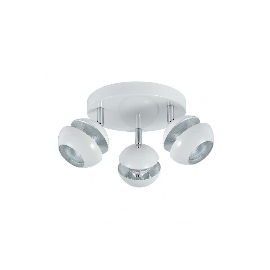 Plafon 3 luces metal color blanco serie beethoven 22cm