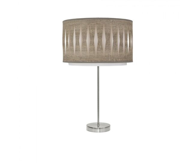 Lampara sobremesa metal color niquel serie alexandra 30cm