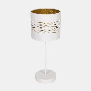 candeeiro de mesa metal cor branca serie niebla 17cm