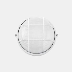 série apus candeeiro de parede exterior em alumínio branco 25cm