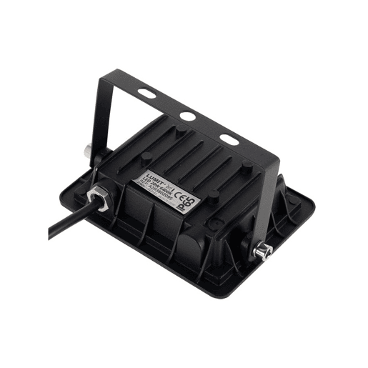projector de exterior alumínio cor preta série tumut 12,7cm