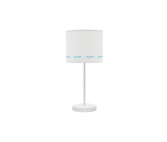 Lampara sobremesa metal color blanco serie trazos 17cm