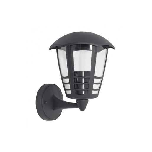 candeeiro de parede metal cinzento série terva 16cm
