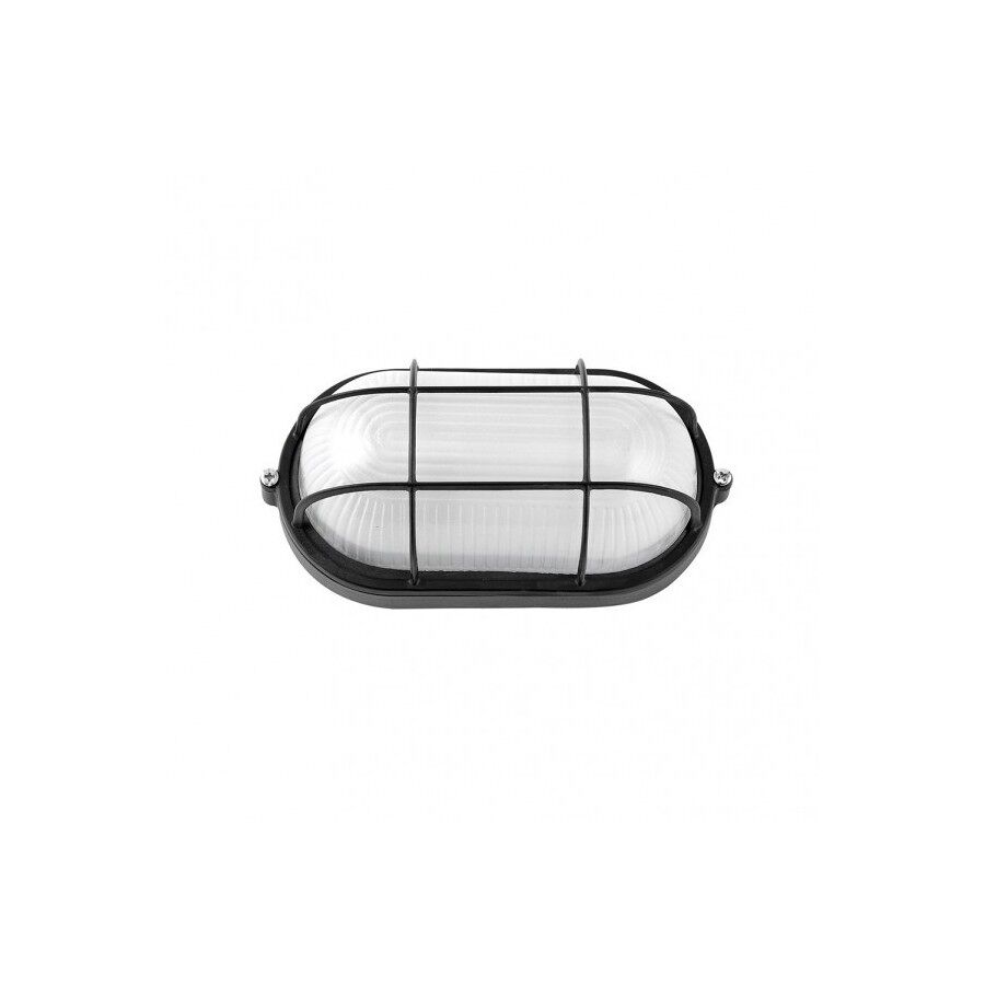 Aplique de exterior aluminio color negro serie apus 21cm