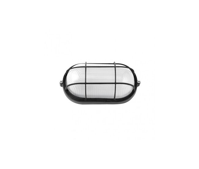 Aplique de exterior aluminio color negro serie apus 21cm