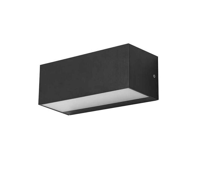 Aplique de exterior policarbonato color gris serie ara big 23cm