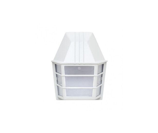 Aplique de exterior aluminio color blanco serie acrux 20cm