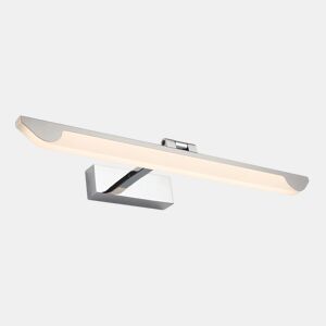 candeeiro de parede em metal cromado série greco 54cm