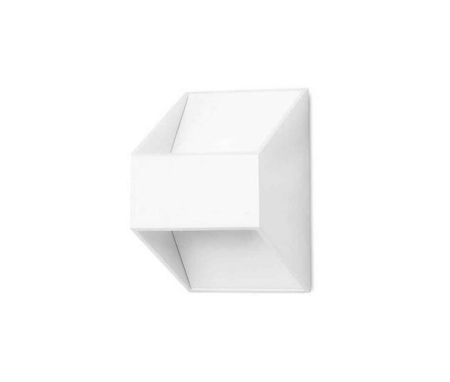 Aplique de pared aluminio color blanco serie keop 8cm