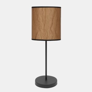 candeeiro de mesa em metal preto série papyrus 16cm
