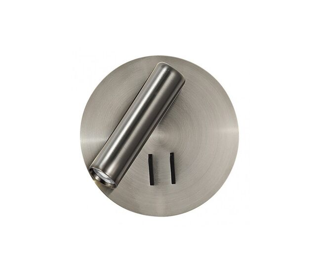 Aplique de pared metal color niquel serie manet 14cm