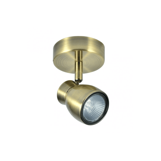 projector 1 luz em metal dourado série chacho 12cm