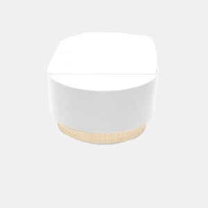 candeeiro de parede metálico cor branca série kandy 30cm