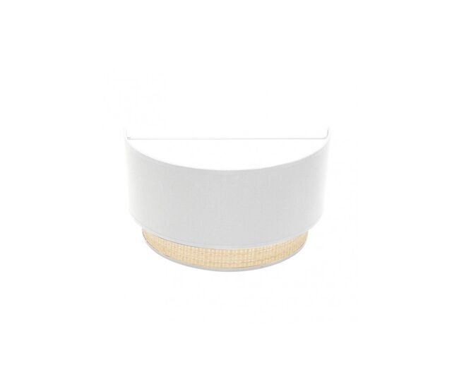 Aplique de pared metal color blanco serie kandy 30cm