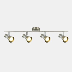 faixa de 4 luzes série de metal cor de níquel máx. 69,5 cm