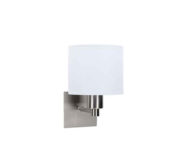 Aplique de pared metal color niquel serie lyon 19cm