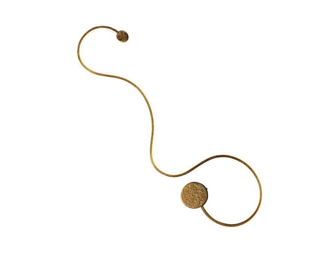 Aplique pared aluminio color dorado serie 94cm