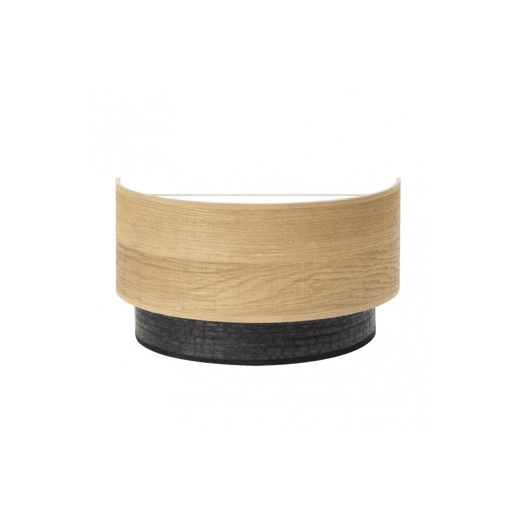 candeeiro de parede metálico cor castanha série colet 30cm