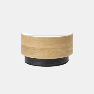 candeeiro de parede metálico cor castanha série colet 30cm