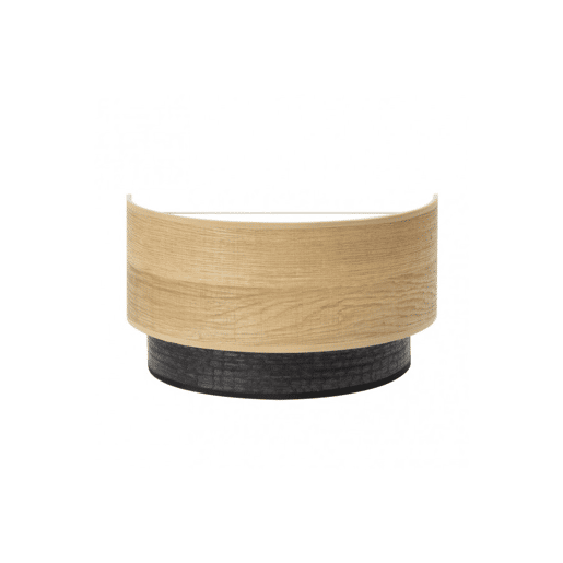 candeeiro de parede metálico cor castanha série colet 30cm
