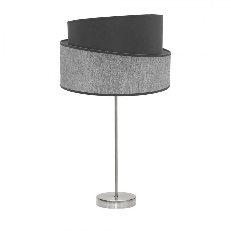 Lampara sobremesa metal color niquel serie hara 30cm
