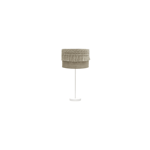 candeeiro de mesa em metal branco da série ekaterina 30cm
