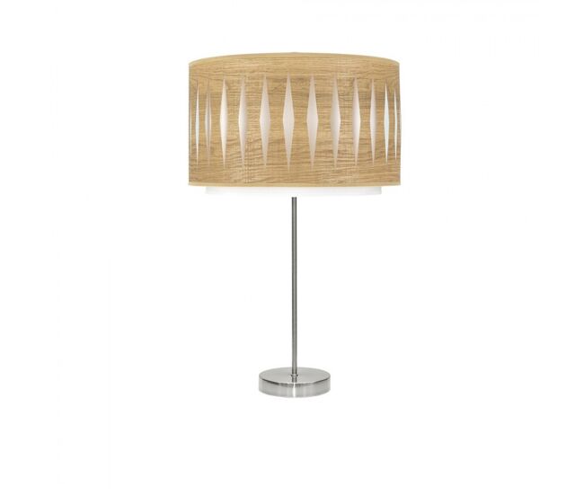 Lampara sobremesa metal color niquel serie alexandra 30cm