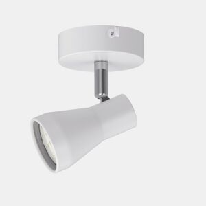 projector de metal cor branca série leonel 9cm