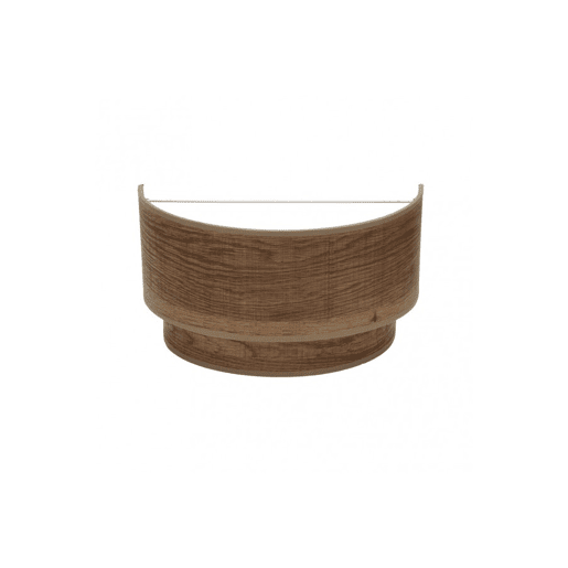 candeeiro de parede metálico cor castanha série smile 30cm