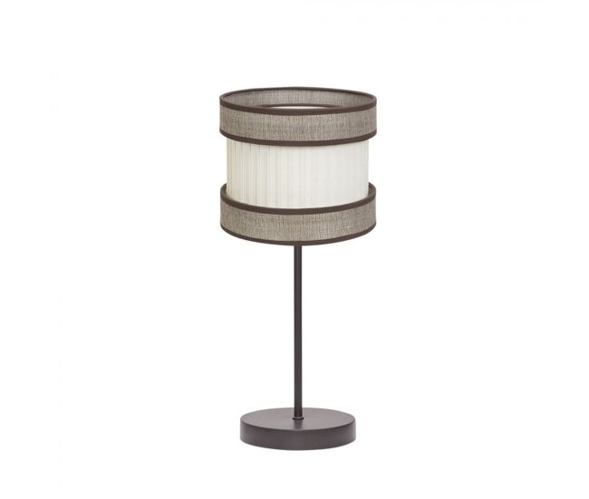 Lampara sobremesa metal color marron serie home 18cm
