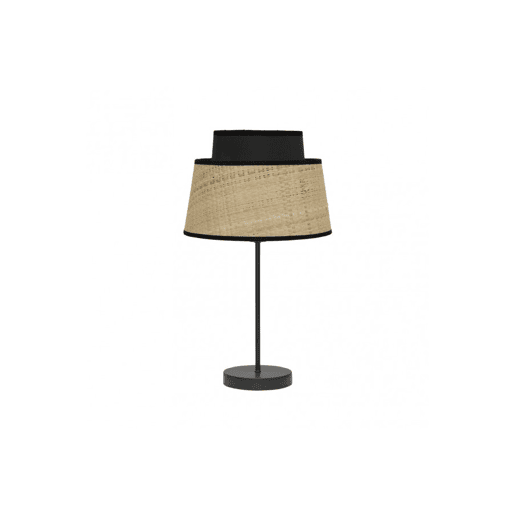 candeeiro de mesa de metal cor preta série jia 20cm