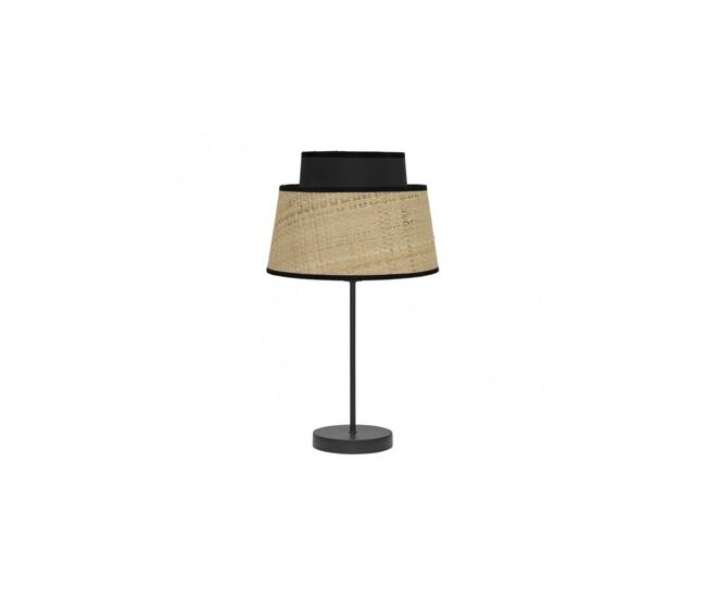 Lampara sobremesa metal color negro serie jia 20cm
