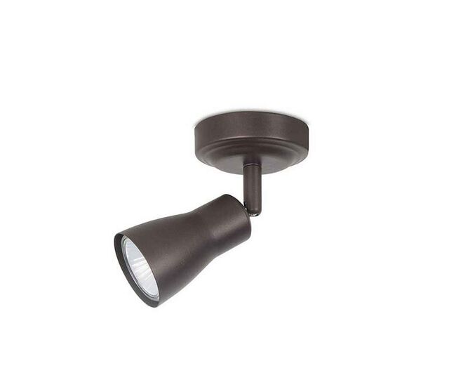 Aplique de pared metal color marron serie safran 8.6cm