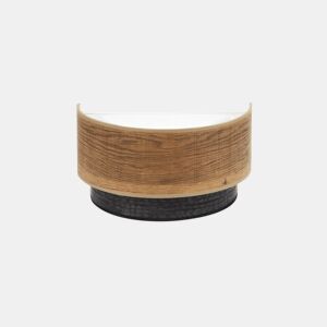 candeeiro de parede metálico cor castanha série colet 30cm