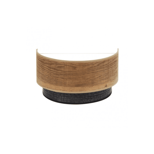 candeeiro de parede metálico cor castanha série colet 30cm