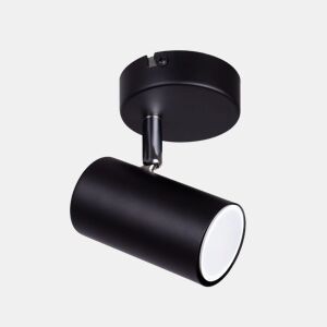 projector de metal preto cor série lucas 10cm