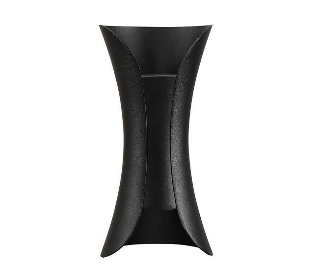 Aplique de pared metal color negro serie dickens 10cm
