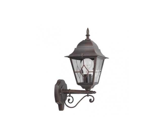 Aplique de exterior aluminio color marron serie bootes 27cm