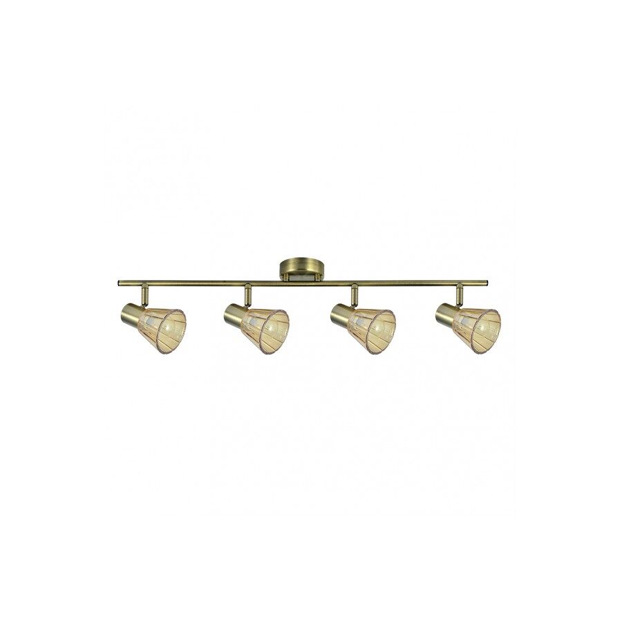 Regleta 4 luces metal color dorado serie cooper 69.5cm