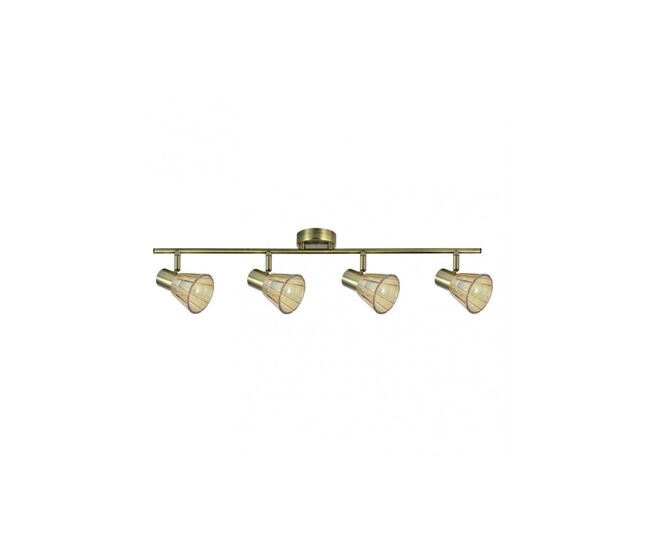Regleta 4 luces metal color dorado serie cooper 69.5cm