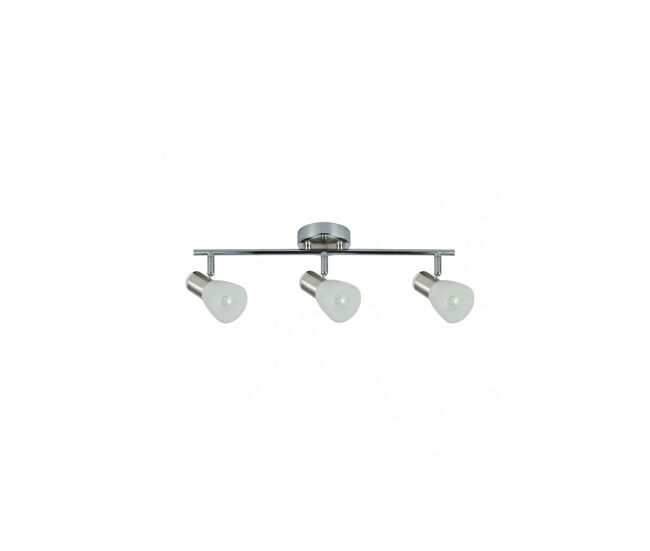 Regleta 3 luces metal color cromo serie cholo 48.5cm