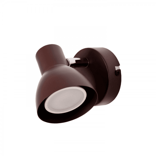 projector de metal cor castanha série linus 8,2cm