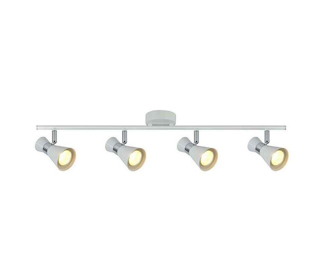 Regleta 4 luces metal color blanco serie mã¡ximo 69.5cm