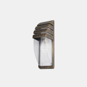 candeeiro de parede para exterior elnath série metal dourado elnath 12cm