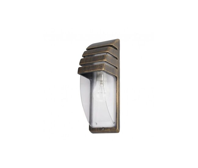Aplique de exterior metal color dorado serie elnath 12cm