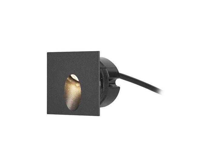 Empotrable exterior aluminio color negro serie icon 7.5cm