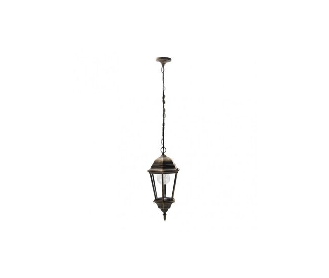 Colgante para exterior aluminio color negro serie regulus 23cm